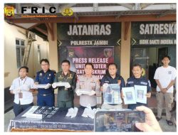 Polresta Jambi Berhasil Amankan Puluhan Ribu Benur Lobster Senilai Rp7,1 Miliar   