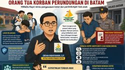 HiWaDa Kepri Soroti Penetapan Tersangka Orang Tua Korban Perundungan di Batam, Minta Pengawasan Ketat dan Perlindungan Hak Anak