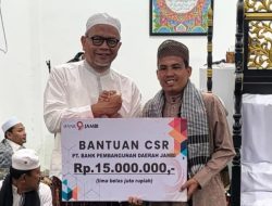 Bank Jambi Salurkan CSR untuk Masjid Baitul Mustofa, Perkuat Dukungan terhadap Kegiatan Keagamaan dan Sosial