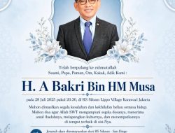 Kabar Duka,Anggota DPR RI Dapil Jambi HM Bakri Berpulang