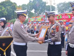 Semarak HUT Lalu Lintas Bhayangkara ke-71, Ditlantas Polda Jambi Gelar Apel Bersama dan Coffee Morning 5 Pilar Keselamatan Lalu Lintas